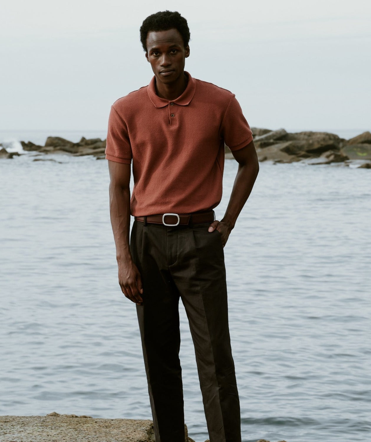 Ceinture homme en cuir bordeaux Panthéon palladium 38 mm réversible