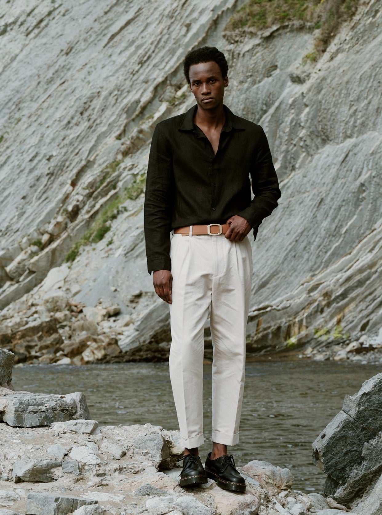 Ceinture homme en cuir gold Concorde plaquée or 38 mm réversible