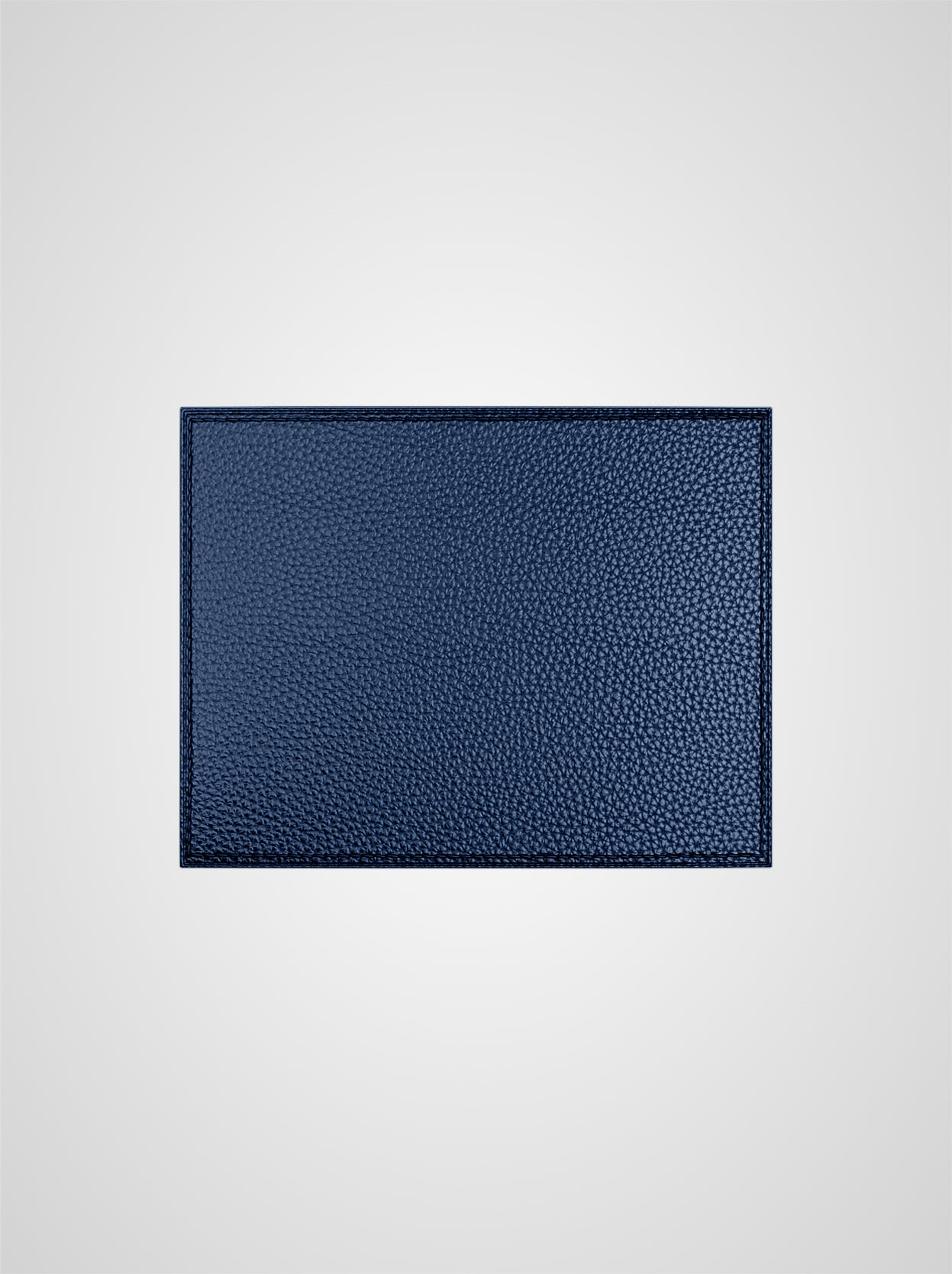 Porte-cartes Sulpice en cuir bleu marine