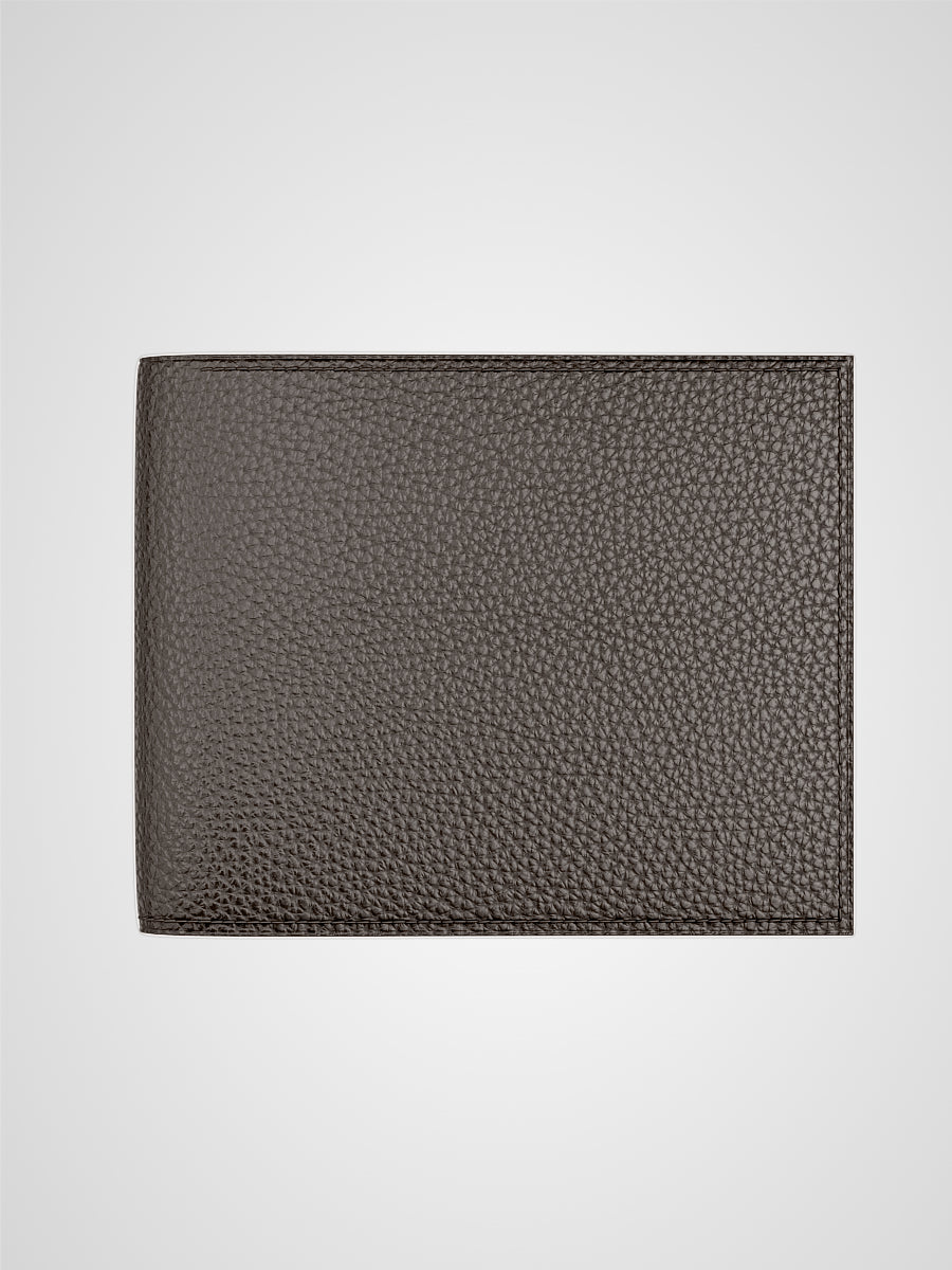 Portefeuille Monceau en cuir gris