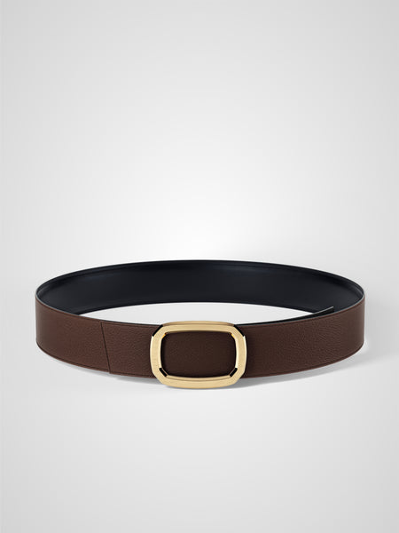 Ceinture En Cuir Noir Pour Femme - Taille 75 - Made In France - Élégance