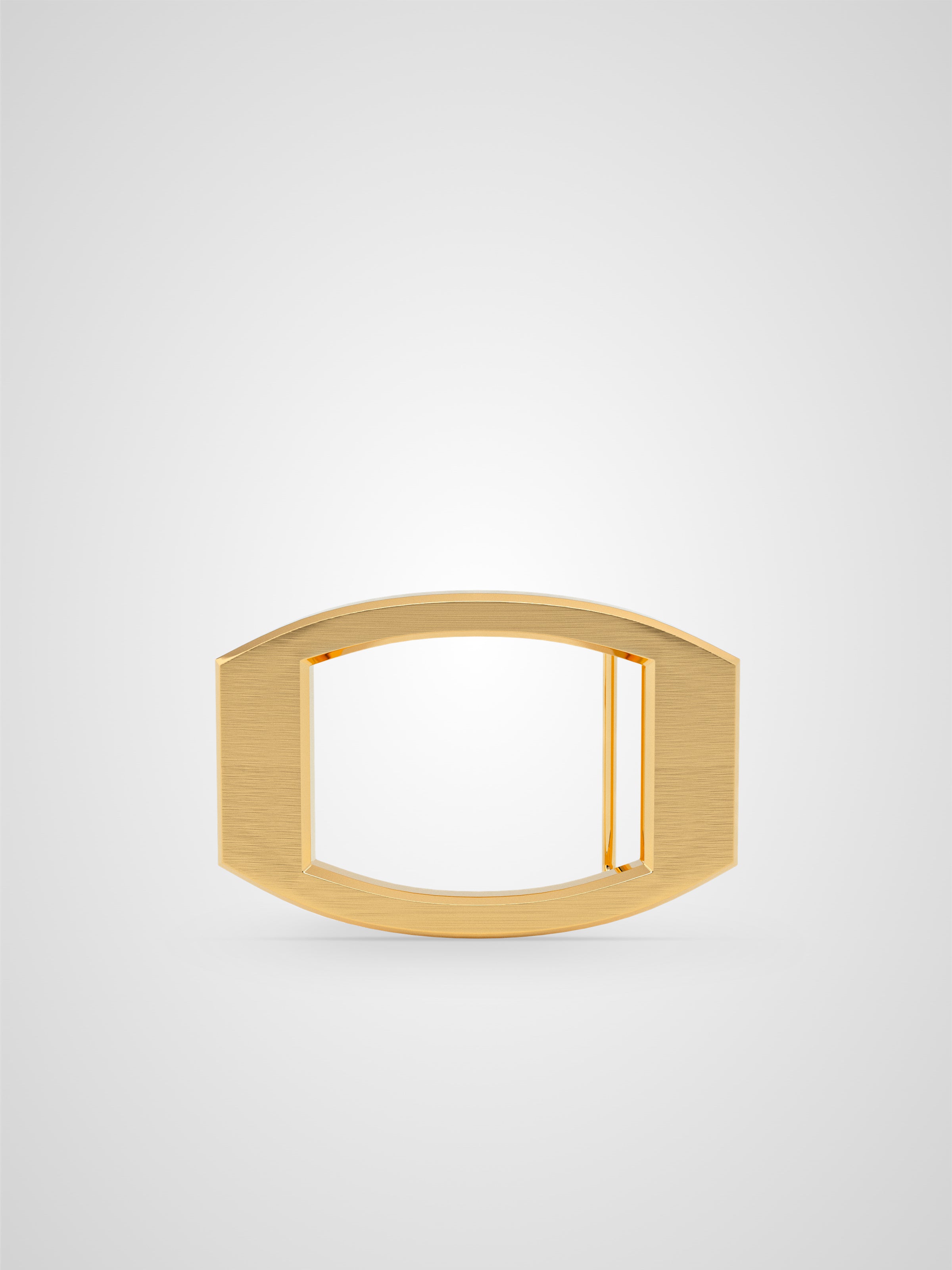 Boucle de ceinture Concorde brossée plaquée or 32 mm