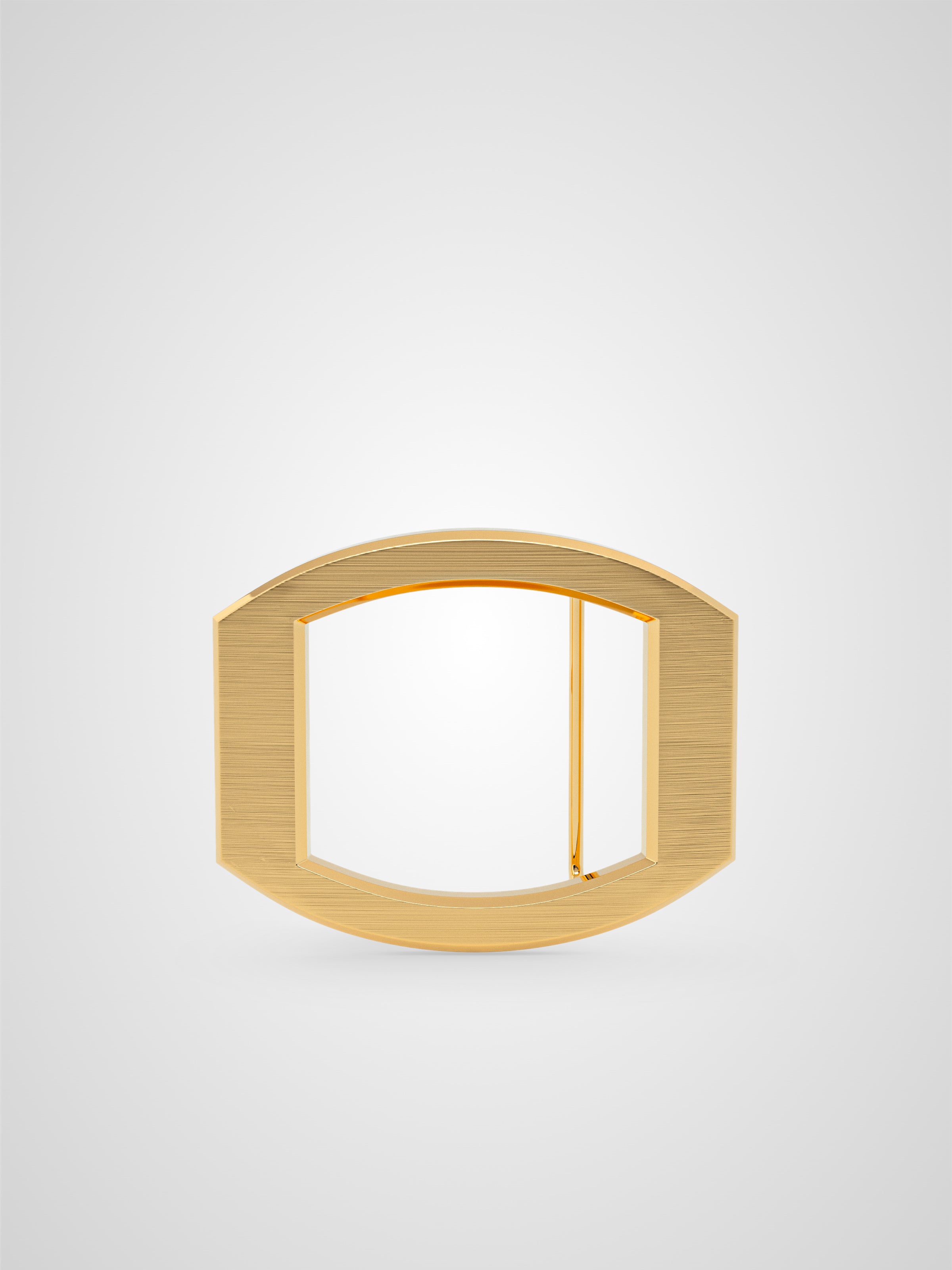 Boucle de ceinture Concorde brossée plaquée or 38 mm