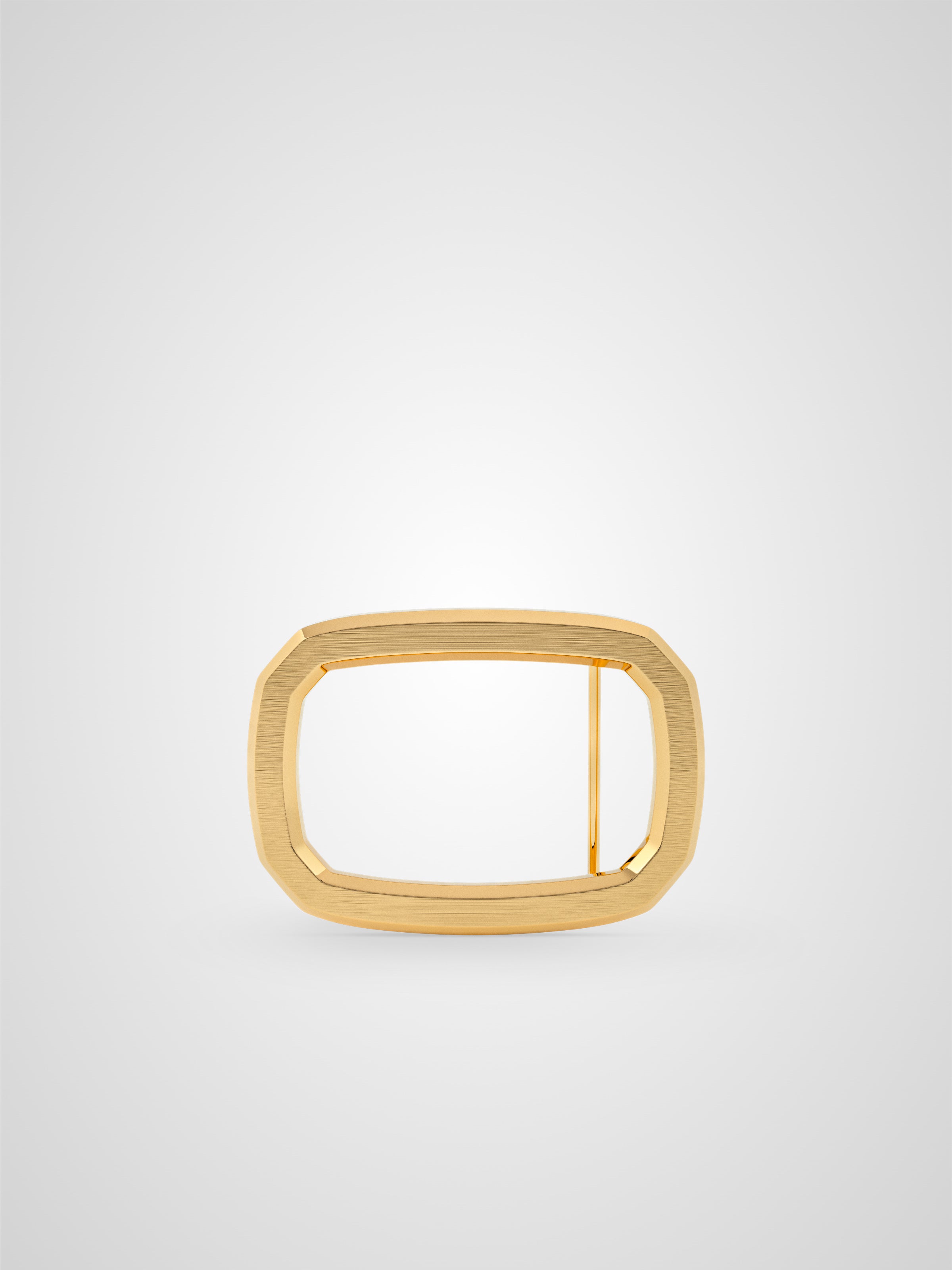 Boucle de ceinture Panthéon brossée plaquée or 32 mm