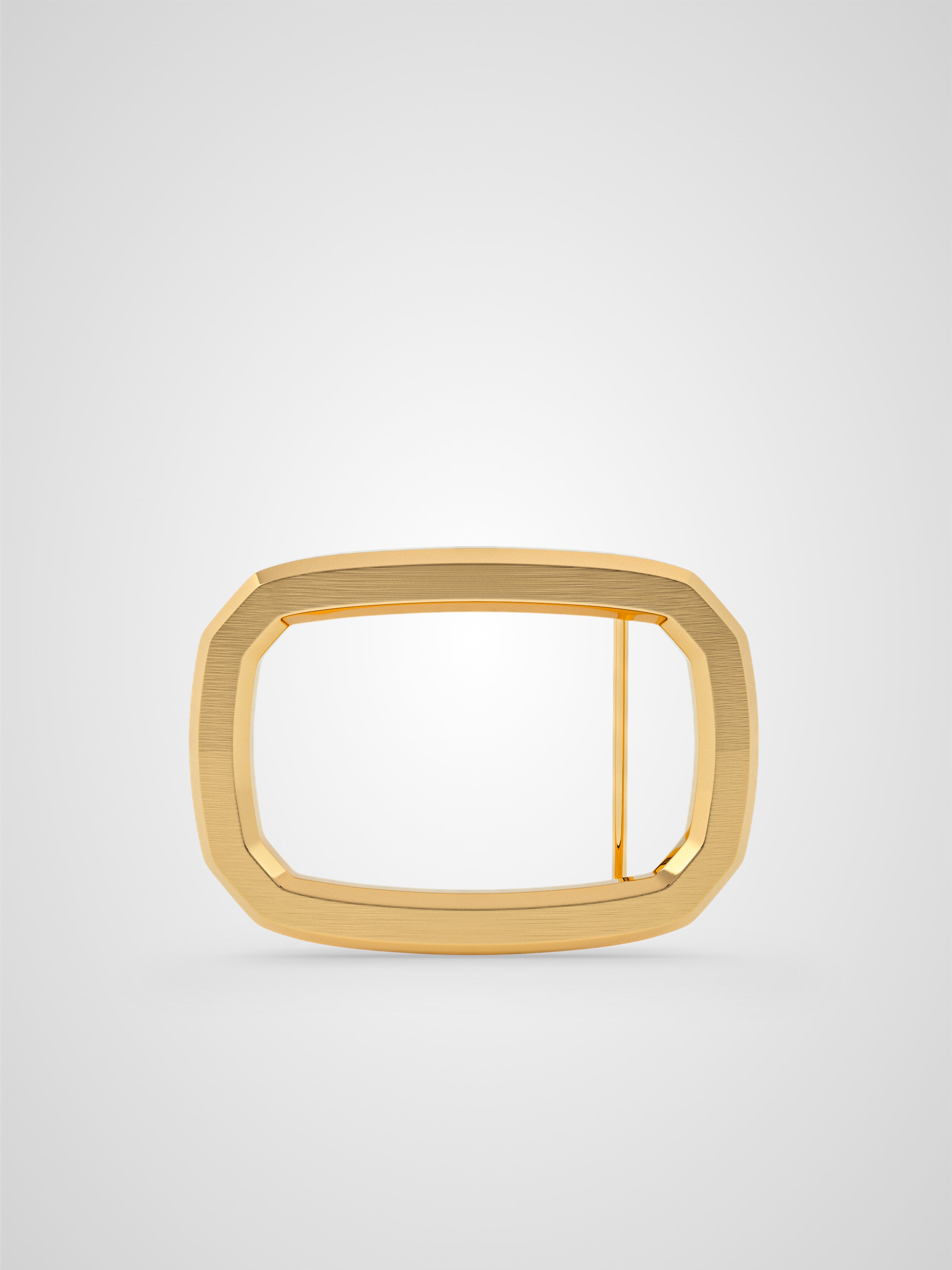 Boucle de ceinture Panthéon brossée plaquée or 38 mm