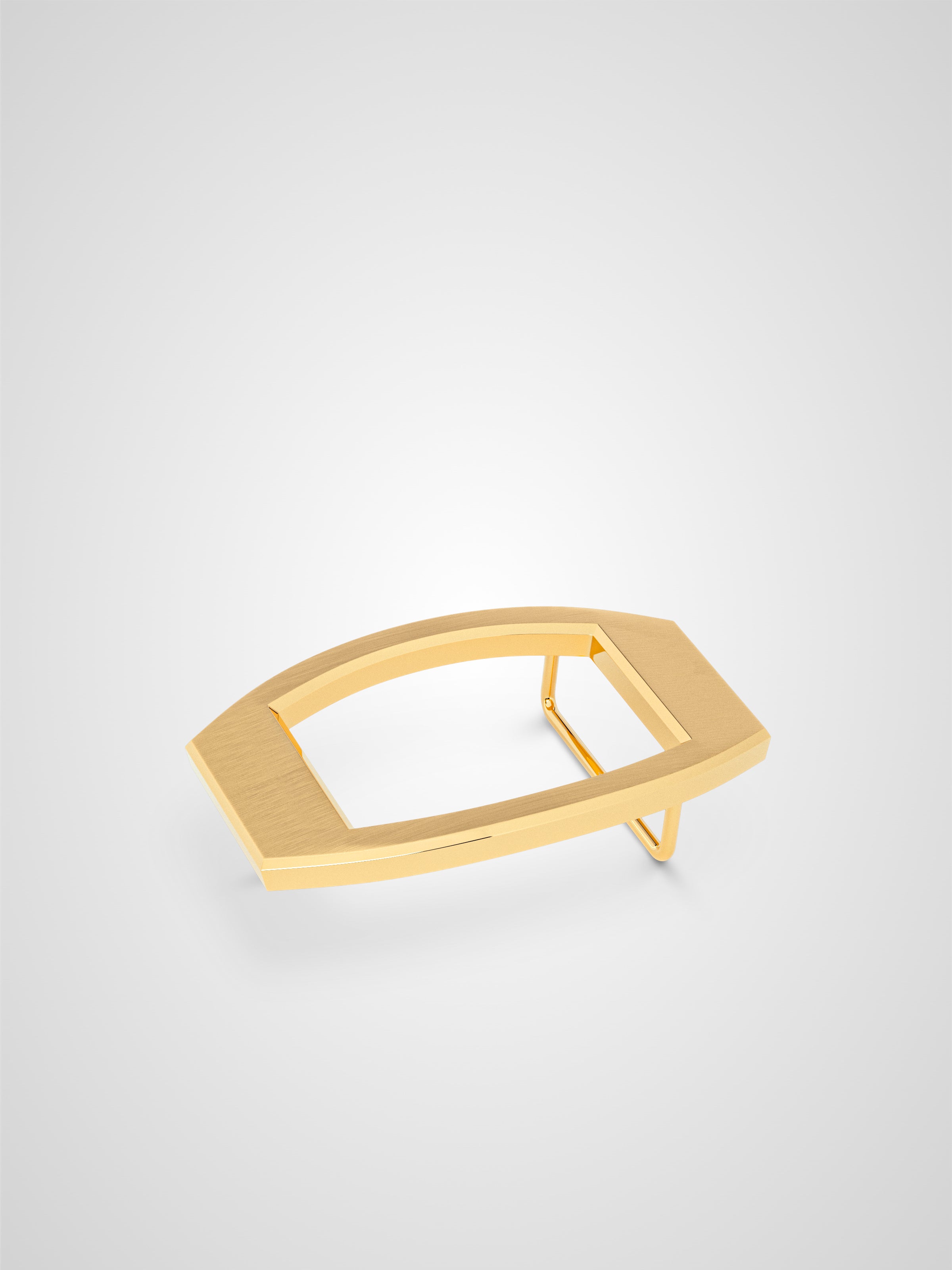 Boucle de ceinture Concorde brossée plaquée or 32 mm