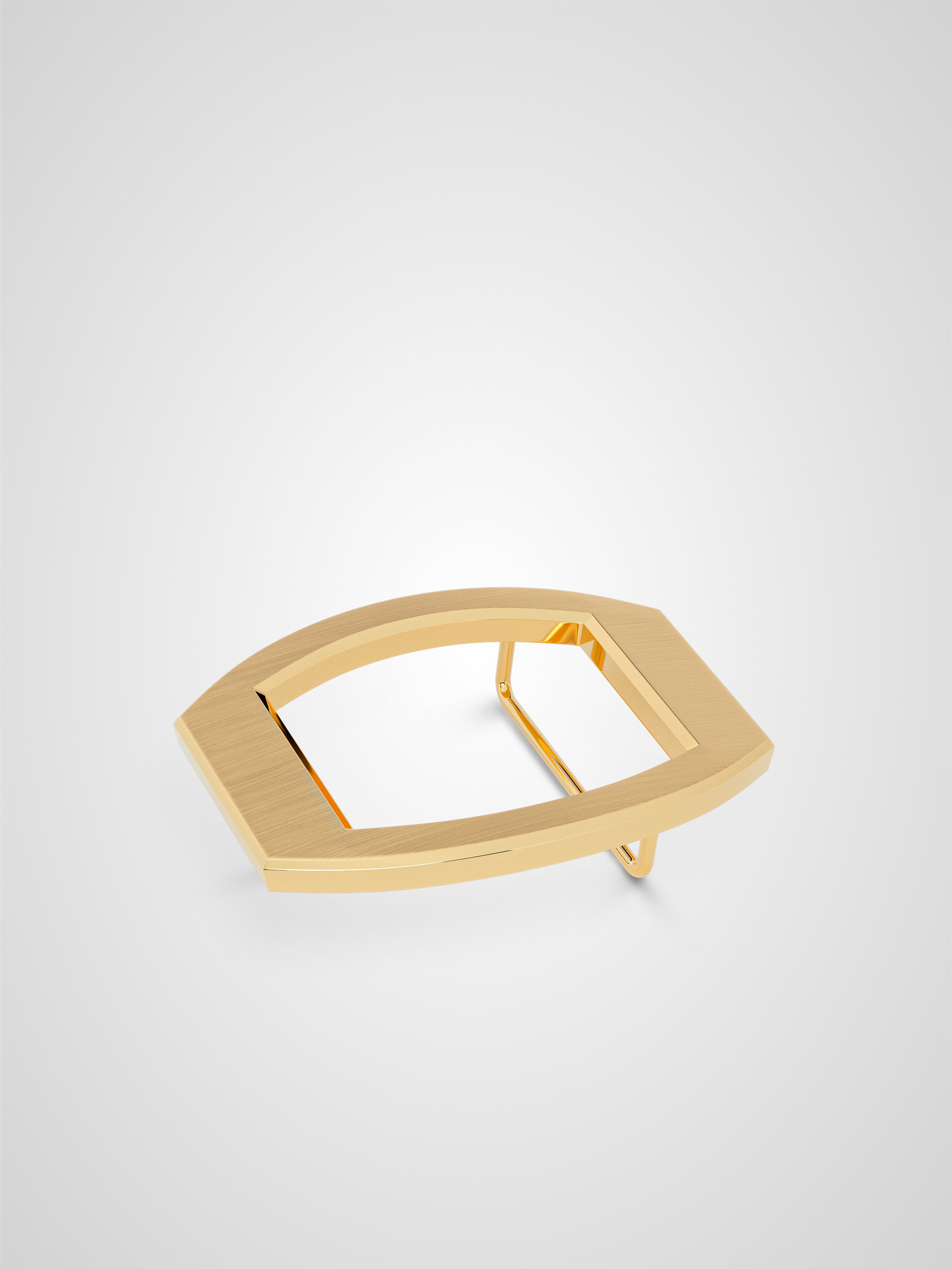 Boucle de ceinture Concorde brossée plaquée or 38 mm