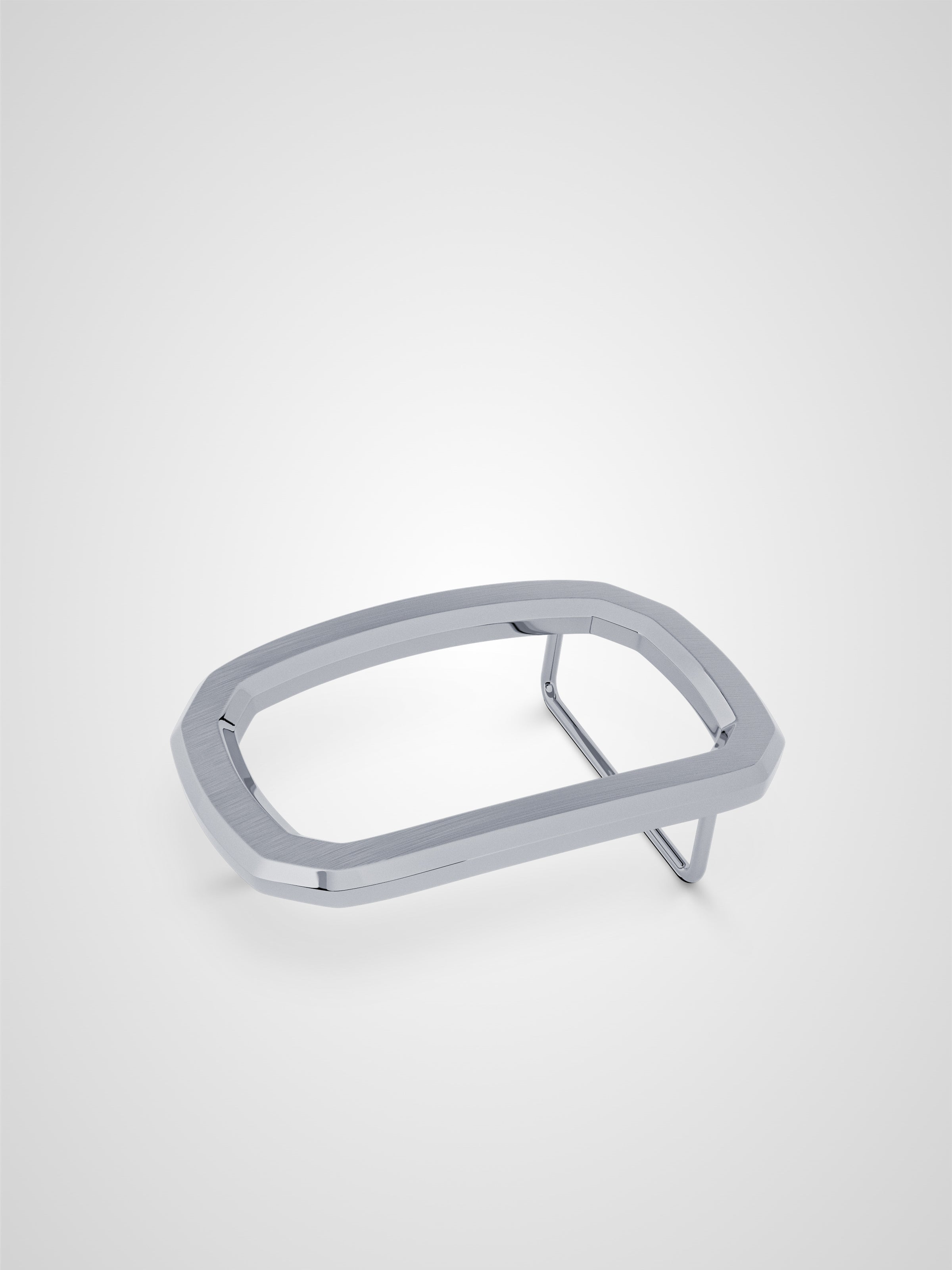 Boucle de ceinture Panthéon brossée palladiée 38 mm