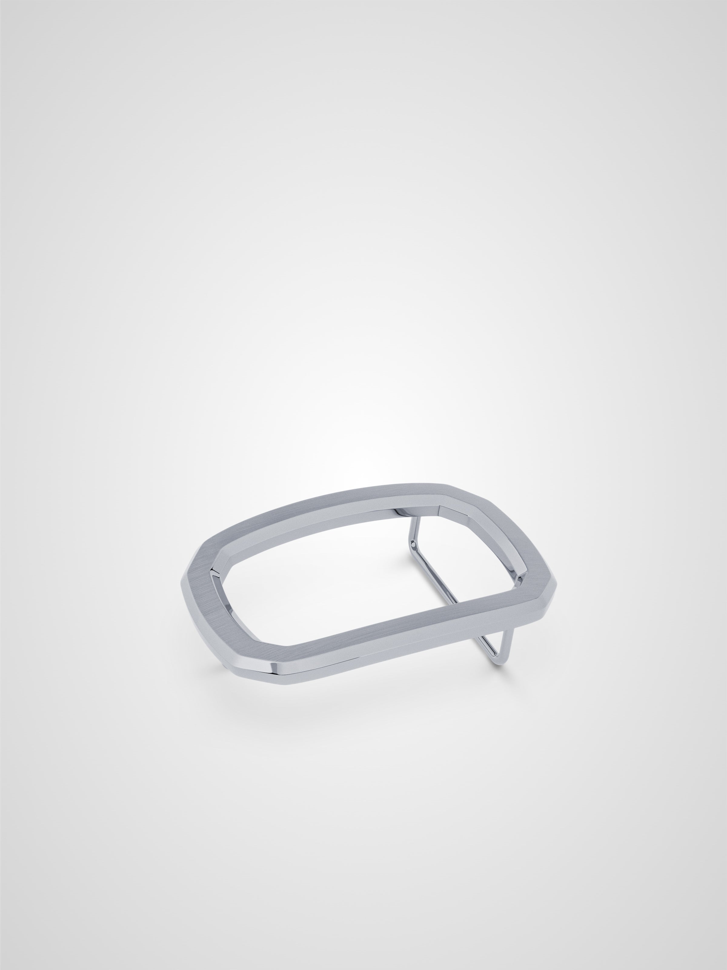 Boucle de ceinture Panthéon brossée palladiée 32 mm