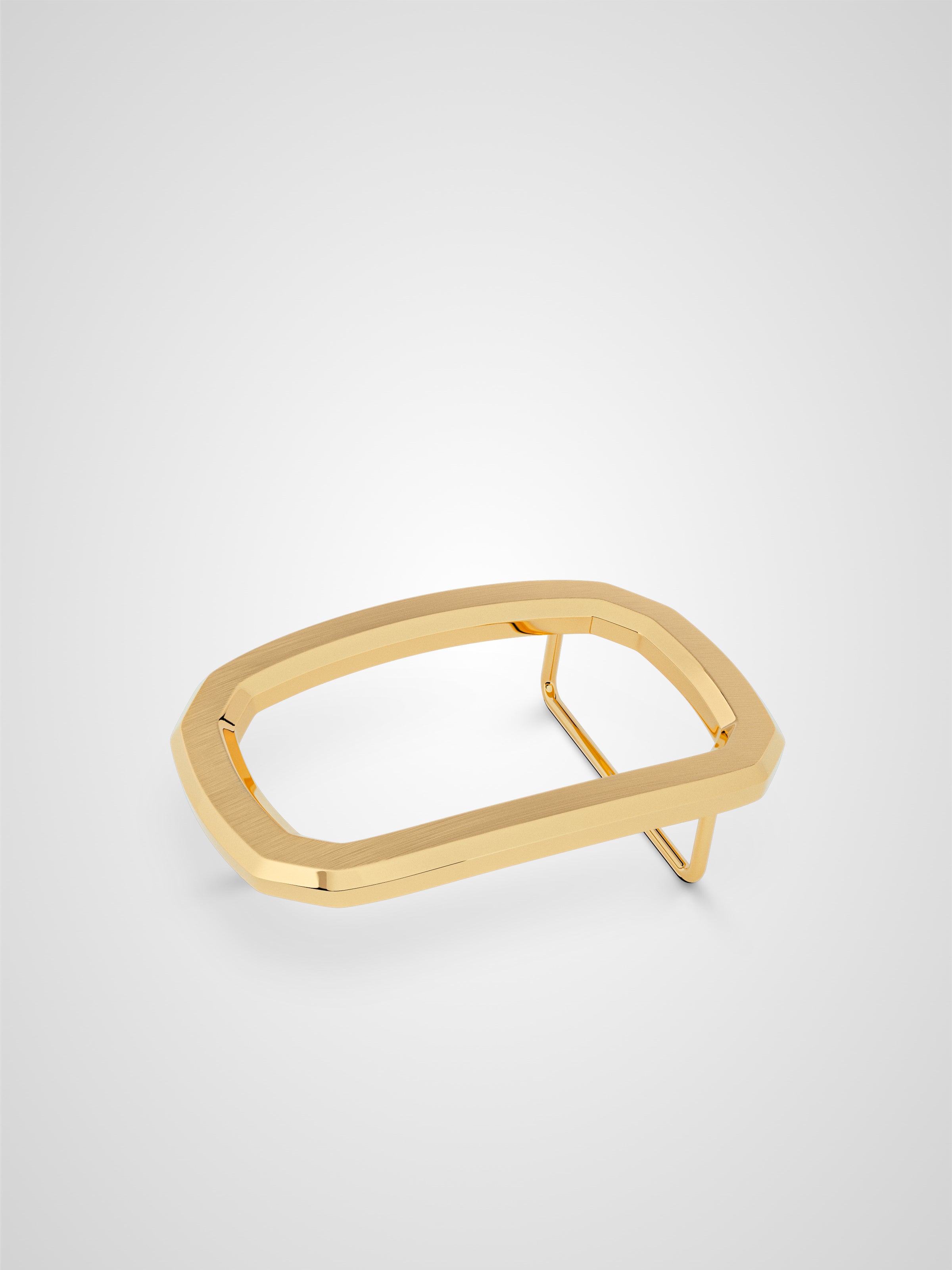 Boucle de ceinture Panthéon brossée plaquée or 38 mm