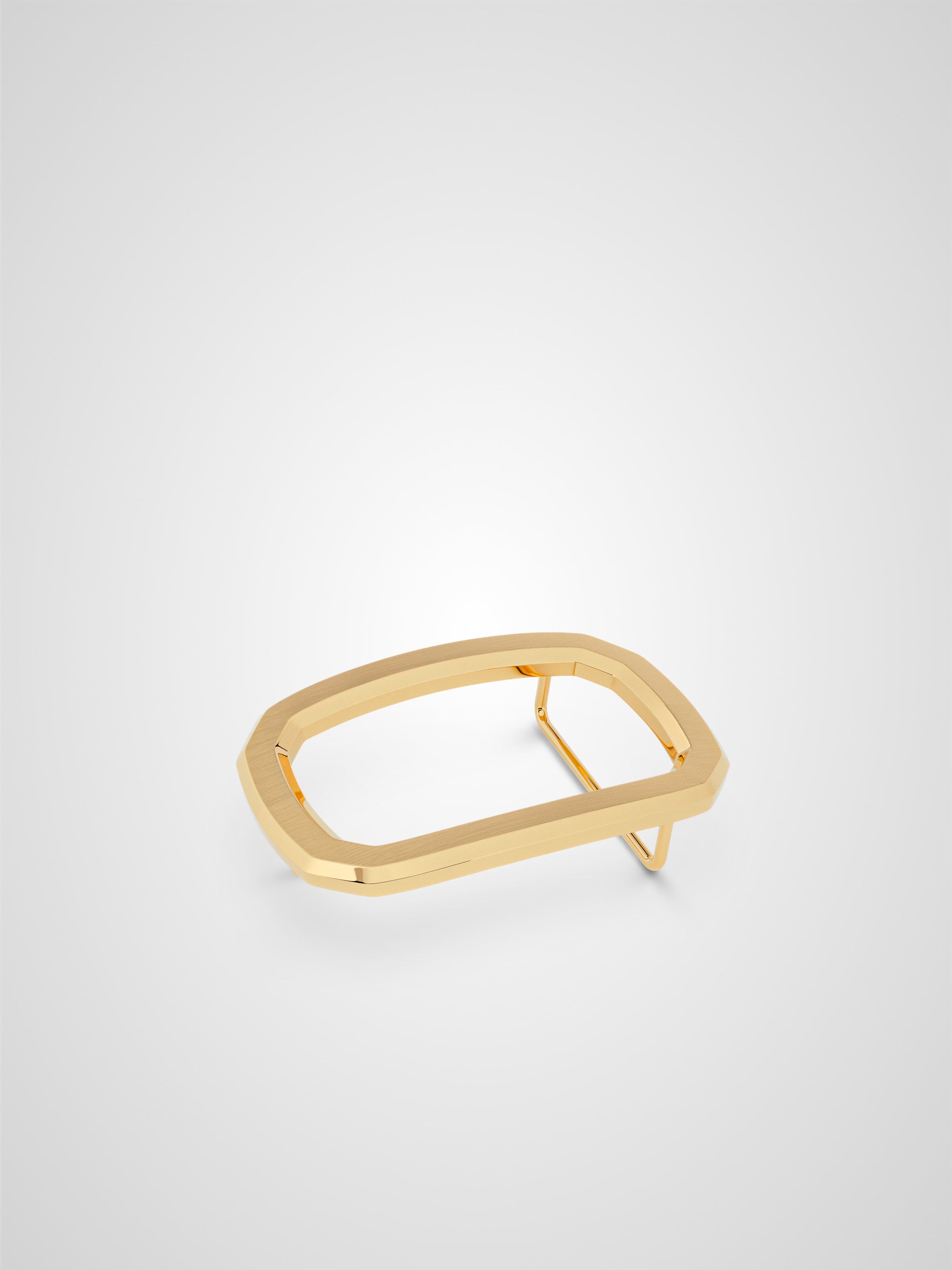 Boucle de ceinture Panthéon brossée plaquée or 32 mm