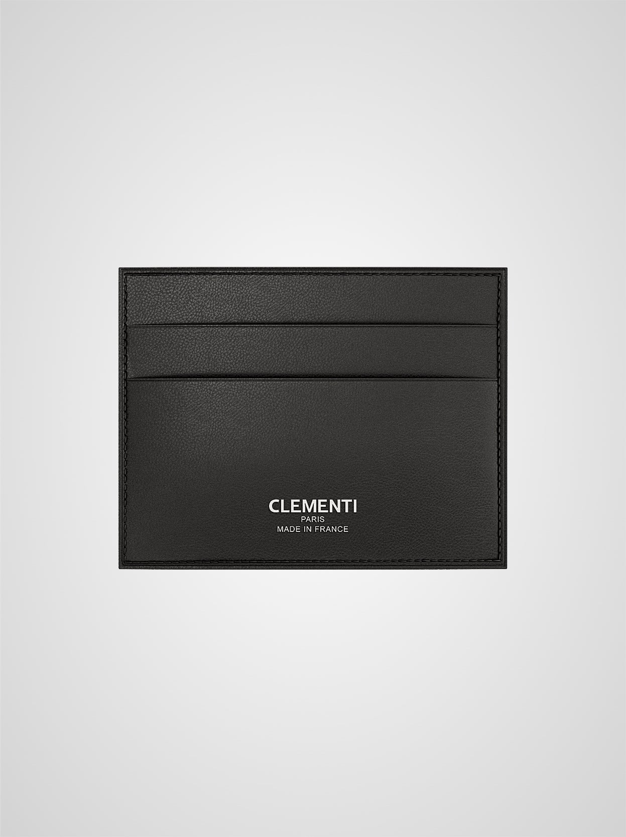 Porte-cartes Sulpice en cuir noir
