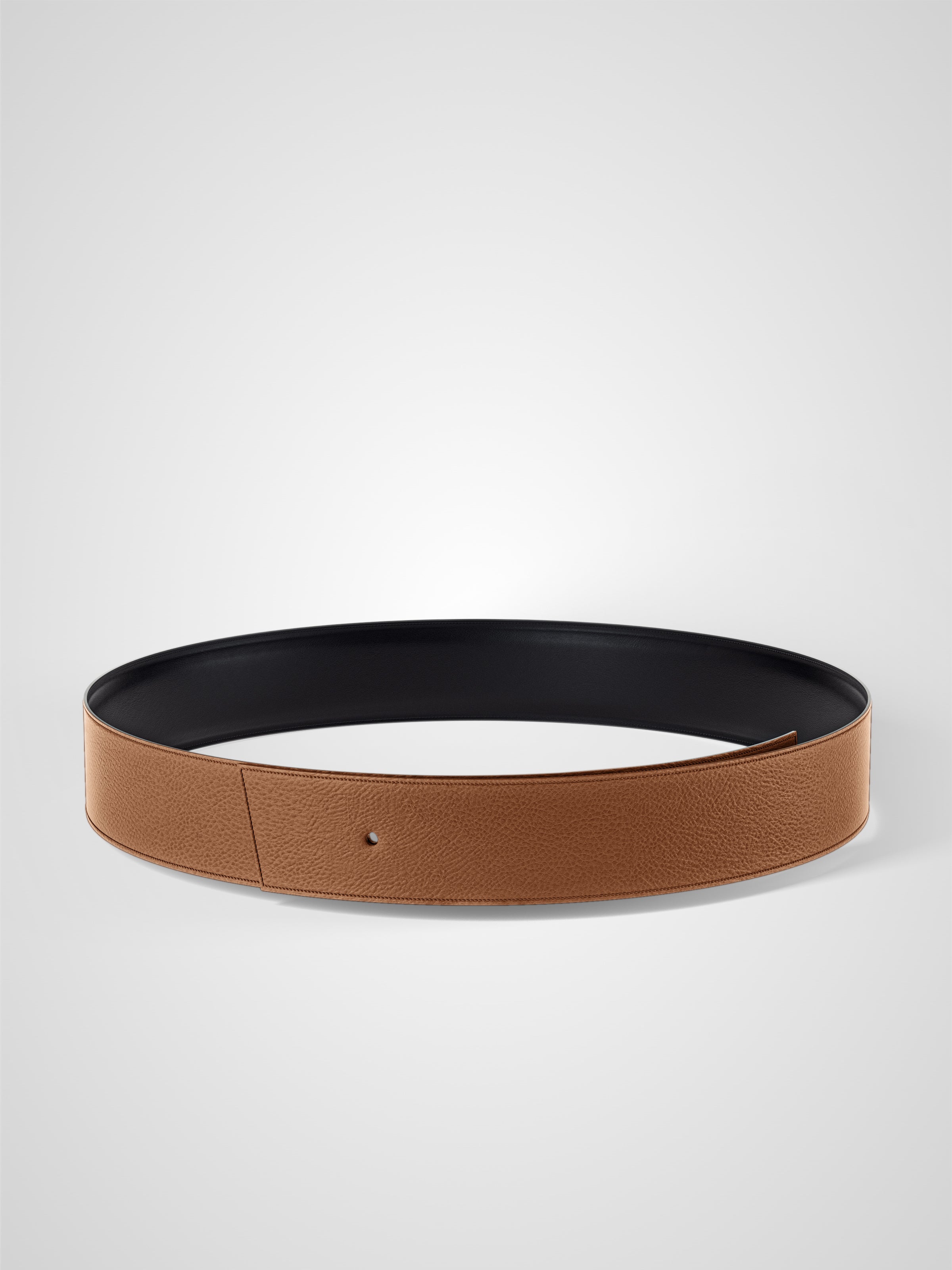 Lanière de ceinture réversible 38 mm en cuir gold